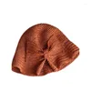 Wide Brim Hats Small Cornice Straw Hat Women's Summer Sun Protection Seaside Beach Bow Fisherman's Foldable Visor