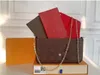 Multi Felicie Pochette Woman Chain Bags Designer Wallet Messenger Lady Leather Handtassen Schoudertas Flower Purse Crossbody MET DOOS