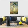 Impressionniste Toile Art Femme avec Un Parasol Face à Droite Claude Monet Peinture À L'huile À La Main Paysage Moderne Photo pour Chambre Décoration Murale