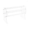 Jewelry Pouches X7XB Headband Holder Clear Organizer Acrylic Hair Hoop Display Stand Hairband Rack For Women And Girls