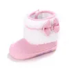 First Walkers Baby Warme Kleinkinderschuhe Winter Born Rutschfeste Schneestiefel Junge Mädchen Niedliche Schleife Plus Samt