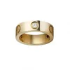 Liga de aço de titânio prata amor parafuso banda anel mens mulheres rosa ouro moda jóias designer luxo casal casamento promessa anéis presente tamanho 5-11 4mm 5mm 6mm