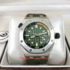 Orologio da uomo IP Factory Super Quality 42mm 15720 Diver 15720ST.OO.A052CA.01 Orologi da uomo in acciaio inossidabile con quadrante verde militare CAL.4308 Orologi da polso da uomo automatici