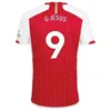 Saka Soccer Jerseys G. Jesus Odegaard Rice Havertz 23 24 Gunners Martinelli Smith Rowe Nketiah Zinchenko Saliba Trossard Football Shirt Men Barn Set Kit