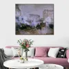 Campagne Paysage Toile Art Gare Saint-lazare Arrivée d'un Train Claude Monet Peinture Impressionniste Home Decor