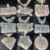 Designer JewelryIced Out Jewelry Moissanite Diamonds Custom Necklace Pendant Initial Hip Hop 925 Silver Custom Pendant