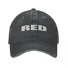 Шариковые шапки красная камера Cap Cowboy Hat Custom Cap Wild Ball Hat Golf Hat Women Men's 230715