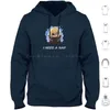 Hoodies voor heren Dimitri Needs A Nap Capuchon Katoen Lange mouw Fire Emblem Three Houses Fe3h Blue Lions