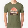 T-shirts voor heren The Trip Shirt Puur katoen Still Corners Cover Strange Pleasures Roadtrip Big Moon Road Closed Driving Car