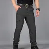 Pantalons pour hommes Hommes Casual Cargo Militari Tactic Army Pantalon Homme Respirant Imperméable Multi Poches Pantalon Taille S 5XL Plus 230715