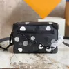 Designer Bag Mens and Womens Mini Leather Box Bag mode Portable Tygväska tryckt präglad axelväska #44735