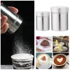 Bakningsverktyg Rostfritt stål Kaffechoklad Shaker Cocoa Pulveryed Flour Sil Sieve V8Y9