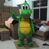 2018 Дисконтные фабрики Йоши Динозавр Тан Талисман костюм взрослый размер зеленый динозавр мультипликационные костюмы.
