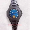 6 Style Mens Watch U1F Maker Najwyższa jakość 40,5 mm 5711 Czarna obudowa PVD Sapphire Glass Watches Transparent Cal.