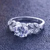 Bandringar avancerade smycken billigt pris 925 Silver Moissanite enkel ring för kvinnor