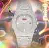 Mode Hommes Femmes Ciel Diamants Montres Glacé Sur Carré Designer Mouvement À Quartz Dame En Acier Inoxydable Horloge gros femme mâle cadeaux montre-bracelet