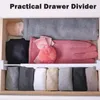 Clothing Storage 2pcs Drawer Dividers Clutter Free Non Slip Bedrooms For Clothes Tool Adjustable Multipurpose Expandable Desk Organizer