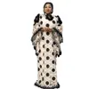 Estilo de roupa étnica Design clássico Dança feminina africana Nigéria Dashiki Tecido de renda Vestido longo solto e vestido interior 2pi244j
