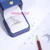 Anelli a fascia Yu Ying Personalizzato in oro bianco 18 carati D colore Taglio ovale Moissanite Gioielli da donna Set da sposa Anelli Anello di fidanzamento