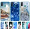 Para Huawei Y8S Case 6.5" Soft Silicon Tpu Back Phone Cover Y8s JKM-LX1 LX2 LX3 Bag Marble Snow Floke Winter Christmas