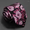 Bow Ties Men's 100 Silk Tie Cravat Jacquard Neckerchief Flora Necktie Blue Red Business Office عرض عالي الكثافة مقاوم للماء