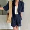 Damesshorts Zuid-Korea Dongdaemun Instagram Blogger Een Frans zomerfris, dun colbert met korte mouwen, casual