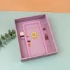 Hooks Purple Door Friends Key Holder Wood Box Hanging Wooden Hanger Storage Rack Organizer Shelf Home Wall Decor Crafts Gift