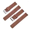 Watch Bands 2023 High Quality Canvas With Switch Ear 18mm 20mm 22mm 24mm Nylon Strap Silver Clasp