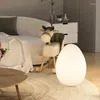 Golvlampor äggformad lampa vardagsrum sovrum skrivbordsdekoration atmosfär ljus ljusemitterande äggladdning
