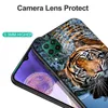 Coque Pour Huawei P40 Lite 4G Nova 6 Se 6se Coque Arrière Noir Tpu Lion Loup Tigre Dragon