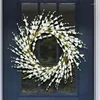 Decorative Flowers Berry Ring Wreath Winter Wall Decor Artificial Twig Easter All Season For Festival Exquisite Floral