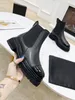 Luxury Brand Womens Ankle Boots Autumn Winter Knight Cowboy Fashion Casual Shoes Low Heel 4CM Size 35-41