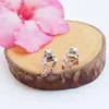 Oorknopjes 2023 Vintage Zilveren Kleur Kikker Voor Vrouwen Meisjes Hiphop Punk Creative Animal Piercing Earring Party Mode-sieraden