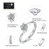 Bandringar oya smycken grossist priser engagemang nya design diamantringar 925 sterling silver kvinnor män moissanite ring med certifikat