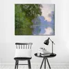 Claude Monet Leinwandkunst, Arm der Seine in der Nähe von Giverny Morning, handgemachtes Ölgemälde, impressionistisches Kunstwerk, Heimdekoration, modern