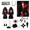 Conjunto completo de fantasia de anime Naruto Uchiha Itachi Cosplay2599