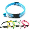 Colliers pour chiens motif blanc collier de cloche de chat collier pour animaux de compagnie fournitures bijoux de cou