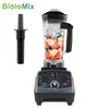 Biolomix BPA gratis 2200W Commercial Grade Timer Blender Mixer Heavy Duty Automatisk fruktmatprocessor Ice Crusher Smoothies