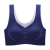 Yoga Outfit 2023 Ultra-thin Ice Silk Beauty Back Plus-size Non-marking Underwear No Underwire Gathered Bra Sports Vest