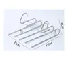 Hangers Folding Trousers Rack For Clothes Adjustable Closet Organizer