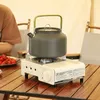 1 cafetière de camping en plein air de 1,6 l, théière portable, bouilloire bouillante
