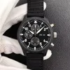 44 5MM CERAMIC CASE NATO STRAP CHRONOGRAPH CHRONO WATERPROOF ZF QUALITY AUTOMATIC MENS MEN WATCH 389101 WATCHES238k