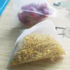 Nylon Tea Filter Bag Transparent Bags Empty Pyramid Tea Bag Heat Sealed 1000pcs lot219w