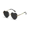 Solglasögon /Lot Rimless Heart-Shaped Women's Fashion Candy Color Party Sun Glasses Dames Rensa färgglada glasögon grossist