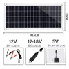 Diğer Elektronik Panel Güneş Paneli Çift 12V USB 60A Kontrolörlü Güneş Hücreleri Araba Yat RV Pil Şarjı için Güneş Şarj Cihazı 230715