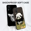 Dla vivo v21 v21e y73 2021 Case v21e 4G 5G Telefon tylna okładka Czarna TPU Case Lion Wolf Tiger Dragon