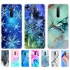 Voor Realme X2 Pro Case 6.5 Inch RMX1931 Silicon Back Telefoon Cover Oppo X2Pro Bumper Marmer Sneeuwvlok Winter Kerst