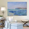 Claude Monet Canvas Art Shadows on the Sea at Pourville Handmade Oil Målning Impressionist Artwork Home Decor Modern Modern