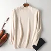 Men's Sweaters 2023 Half High Collar Cashmere Sweater Loose Large Size Thick Tops Autumn Winter Knit Pullover Pure Wool Base Shirt