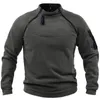 Heren Hoodies Heren Tactische Outdoor Jas Jachtkleding Warme Ritsen Fleece Trui Heren Winddicht Herfst Winterjas Thermisch